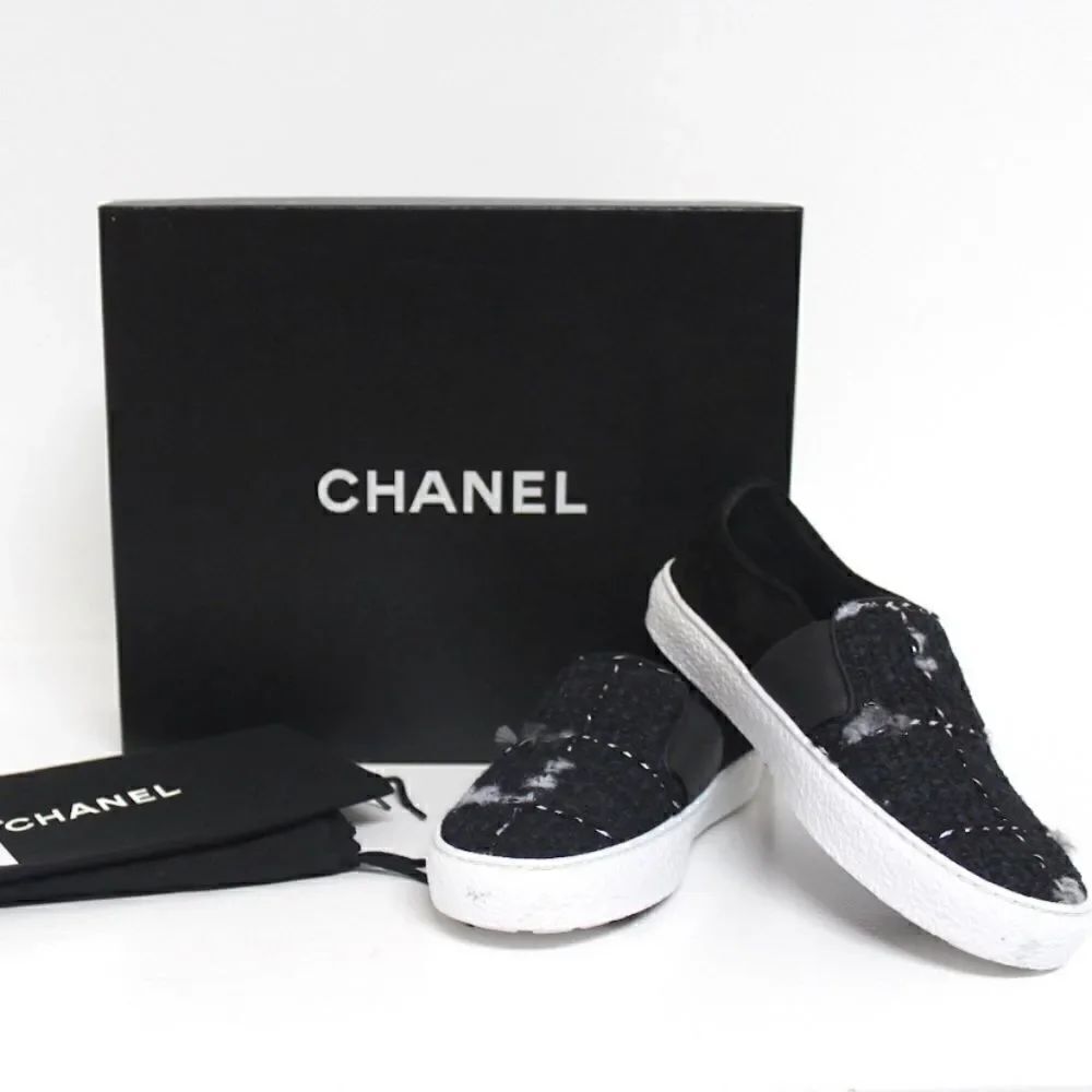 Chanel multicolor New 2016 Flats Tweed Sneakers Size: EU 42